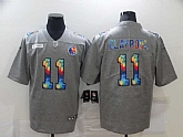 Nike Steelers 11 Chase Claypool Gray Vapor Untouchable Rainbow Limited Jersey Dzhi,baseball caps,new era cap wholesale,wholesale hats